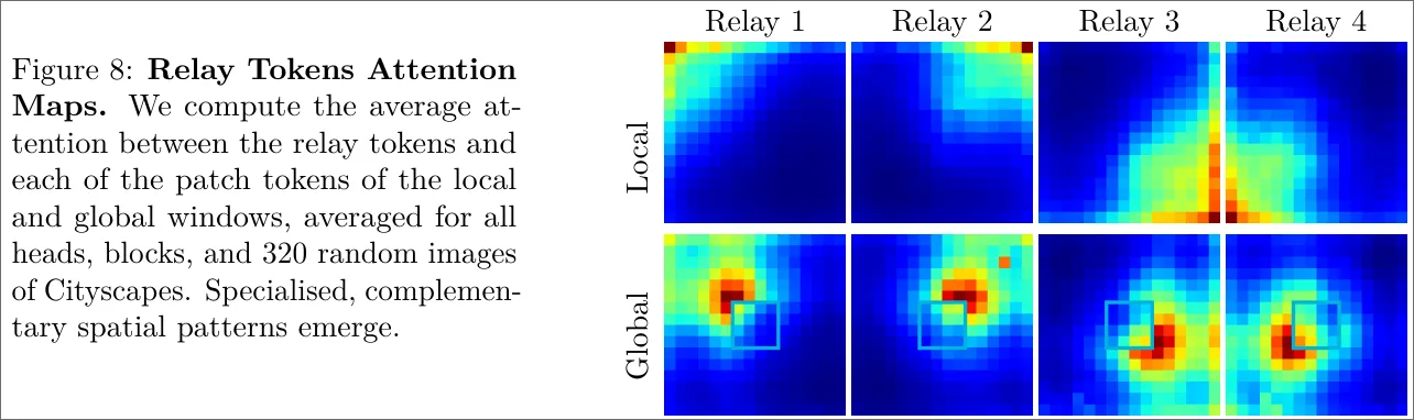 Figure 8: Relay Token Attention Maps